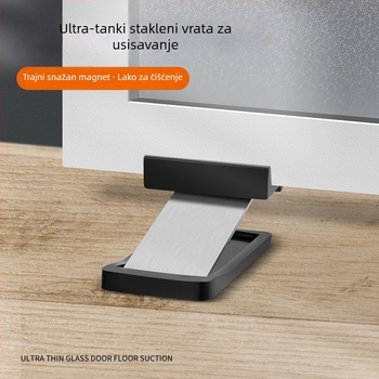 Izuzetno uski stopper za staklena vrata – podno postavljanje Ct-02, ručno upravljanje, cinkova legura, model 6011