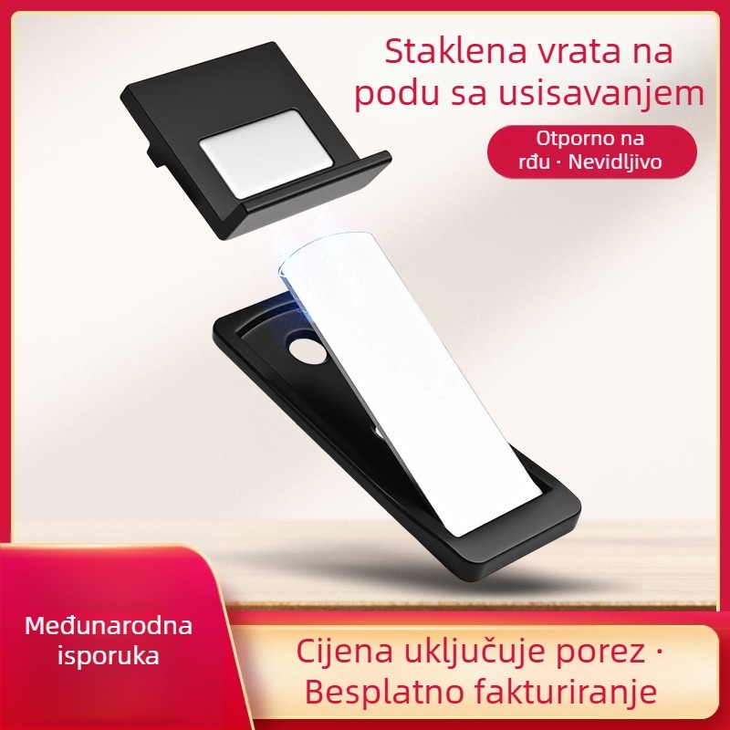 Izuzetno uski stopper za staklena vrata – podno postavljanje Ct-02, ručno upravljanje, cinkova legura, model 6011