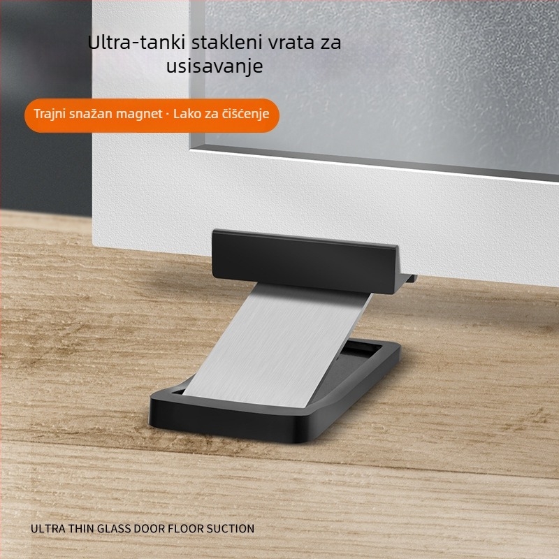 Izuzetno uski stopper za staklena vrata – podno postavljanje Ct-02, ručno upravljanje, cinkova legura, model 6011