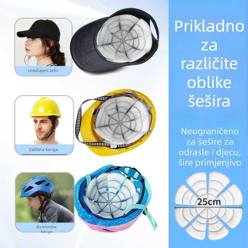 PCM hlađenje jastučić za glavu za ljeto, vanjske aktivnosti, vožnju bicikla i putovanja