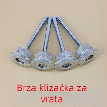 Kotač garažnih vrata sa spiralnim valjkom, vodilica po tračnici i brtveni kotačić