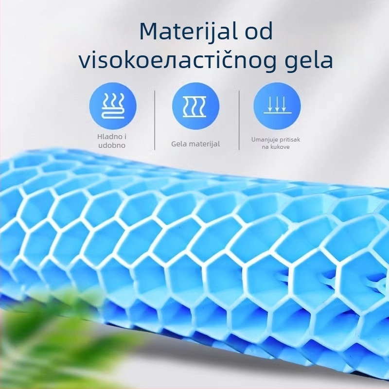 Chladiaca podloga s gelom i uzorkom sa saćem, PVC materijal, za ured i automobil