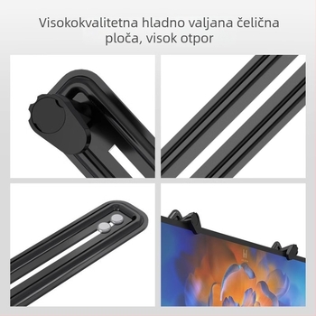 Okretni nosač monitora WK003, hladno valjani čelik, 5 kg, VESA stražnji adapter