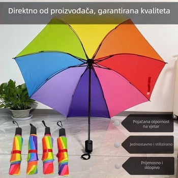 Ručno otvarajući kišobran s 8 čeličnih rebara, šipka od željeza, navlaka od materijala Impact, mogućnost prilagođavanja logotipa