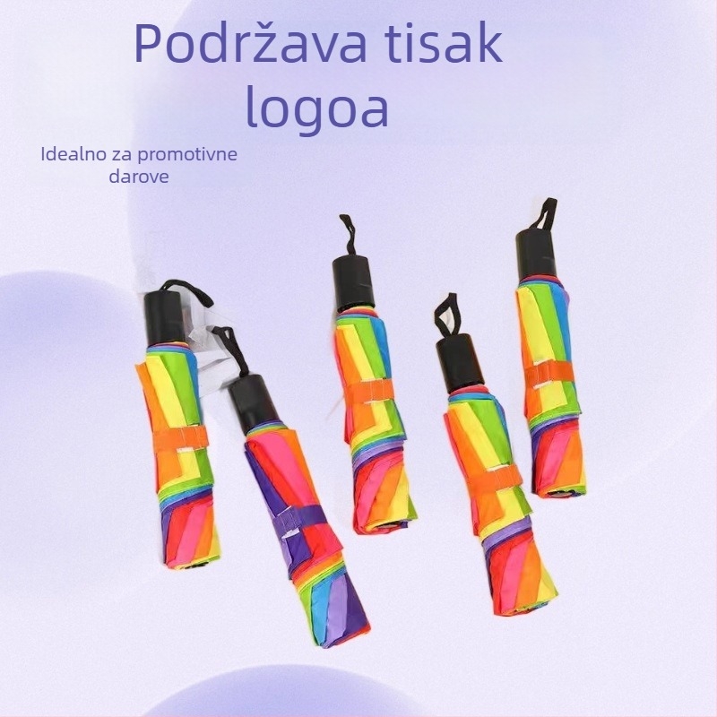Ručno otvarajući kišobran s 8 čeličnih rebara, šipka od željeza, navlaka od materijala Impact, mogućnost prilagođavanja logotipa