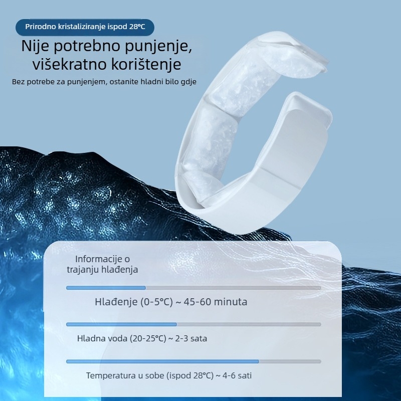 Sheng yi hlađenje za vrat, TPU materijal, PCM punjenje, 366 g, jednostavan stil