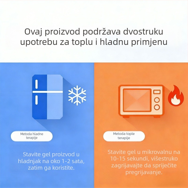 Ledeni jastuk za stopalo i gležanj | punjenje kristalima leda, poliester materijal, prijenosno, 10 komada, 900 g, prilagodljiva obrada