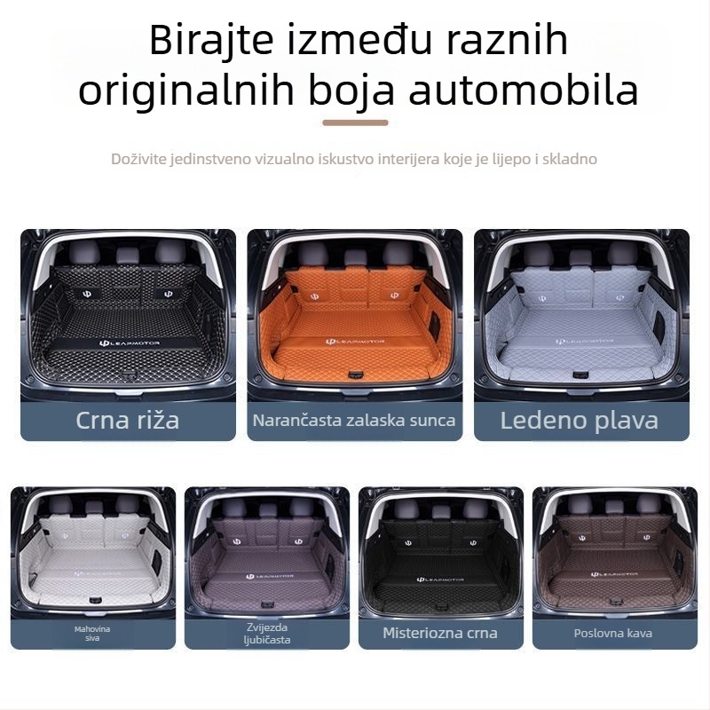 Leapmotor C10 mat za prtljažnik – potpuno pokriće, materijal TPE+XPE, protuklizno, klasa 1
