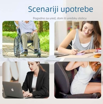 Gel jastuk za sjedenje, prijenosan i sklopiv, za auto sjedalo, za vanjsku upotrebu, kuću i ured, debeli