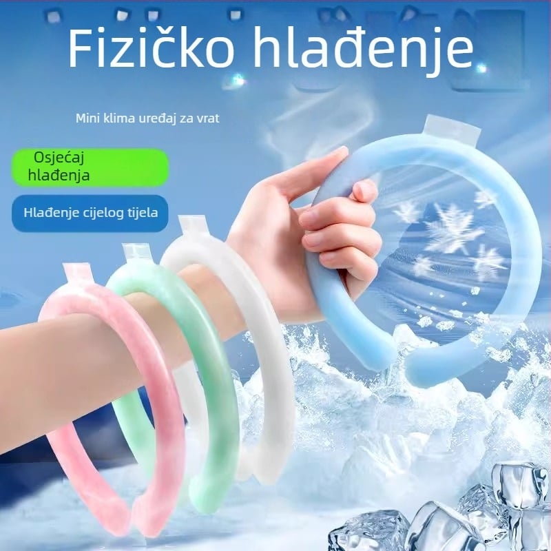 Chladi vratni ovratnik s PVC i punjenjem od ledenih kristala, težina 100/125/135 g, jednostavan stil, mogućnost prilagodbe