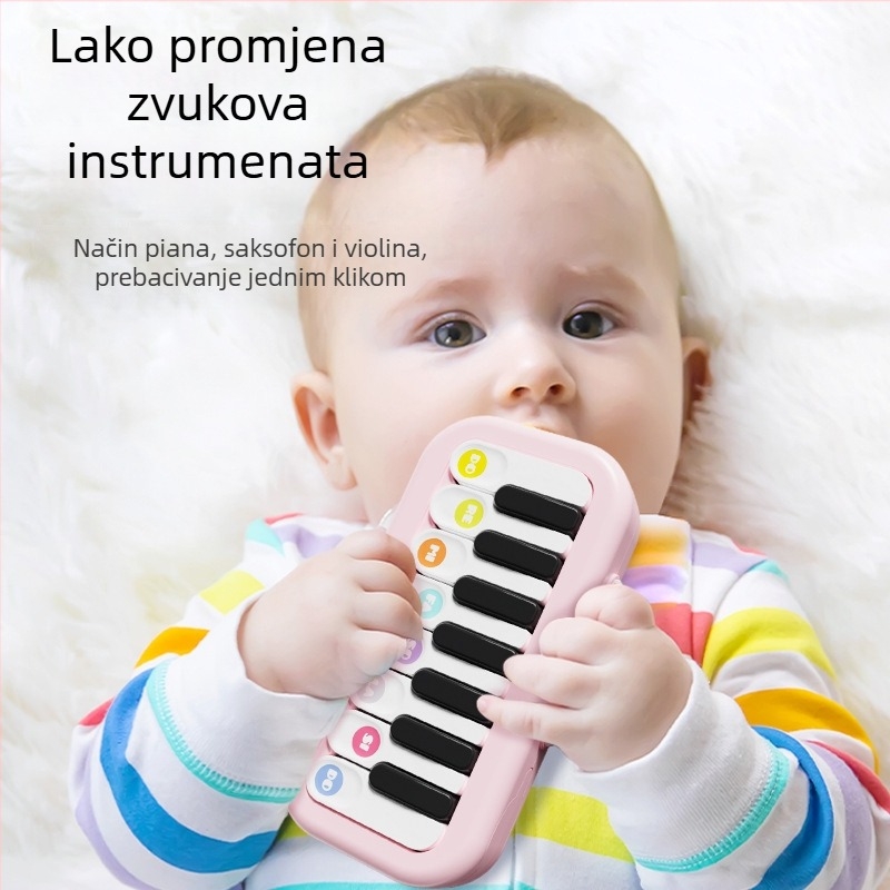 Prenosni dječji višenamjenski elektronički klavir za rano obrazovanje, za djecu predškolske dobi 0–3 godine, potiče sluh