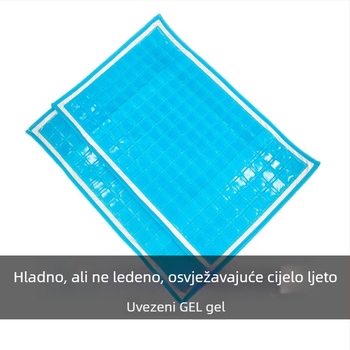 Hlađajući jastuk s gelom memorije, jezgro od ledenih kristala, poliuretanska tkanina, 1000 g, moderan minimalistički stil