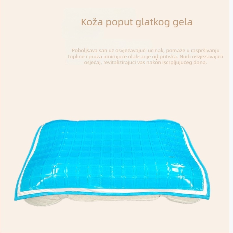 Hlađajući jastuk s gelom memorije, jezgro od ledenih kristala, poliuretanska tkanina, 1000 g, moderan minimalistički stil