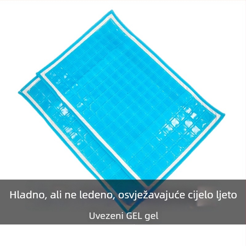 Hlađajući jastuk s gelom memorije, jezgro od ledenih kristala, poliuretanska tkanina, 1000 g, moderan minimalistički stil