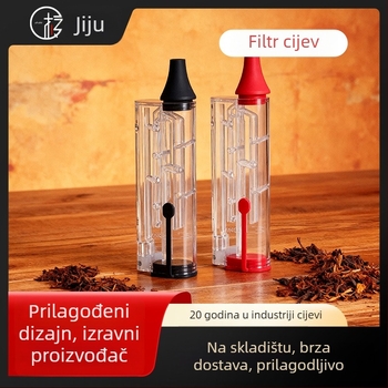 Silikonski usnik za lulu s nepropusnim filtrom i donjim poklopcem — višekratna upotreba, tisak logotipa moguć