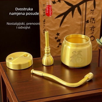 Nova mesingana nargila s perivim filtrima, odvojiva i prijenosna, za višekratnu upotrebu