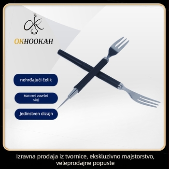 Okhookah Hookah vilica – nehrđajući čelik, tiskanje logotipa dostupno, prilagodljivo, kutija od 200 komada