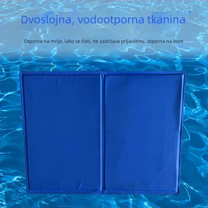 Prijenosna hlađena podloga za kućne ljubimce s otisnutim uzorkom za mačke i pse — protiv žvakanja