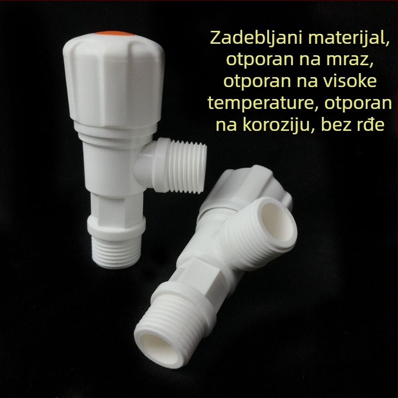 Plastični kutni ventil za kućnu vodu s CE certifikatom (broj certifikata 2025180717069113)