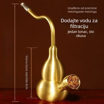 Mesing narghila u obliku tikve, dvostruki vodeni filtr i četverostruki dizajn