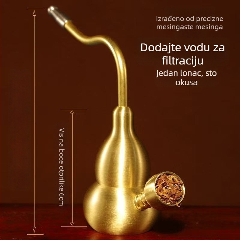 Mesing narghila u obliku tikve, dvostruki vodeni filtr i četverostruki dizajn