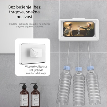 Držač za telefon u kupaonici, plastični, protiv podrhtavanja, sprej za aromaterapiju, opći stil