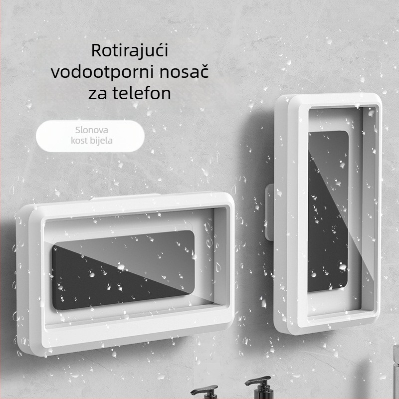 Držač za telefon u kupaonici, plastični, protiv podrhtavanja, sprej za aromaterapiju, opći stil