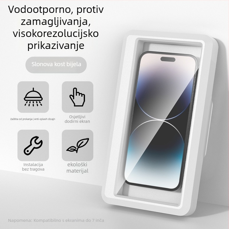 Držač za telefon u kupaonici, plastični, protiv podrhtavanja, sprej za aromaterapiju, opći stil