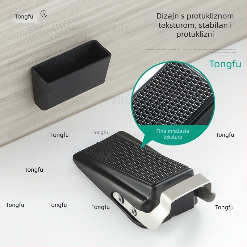 Stoper za vrata od nehrđajućeg čelika, pomični, podna montaža, ručno upravljanje, model Ml-stainless steel door stopper