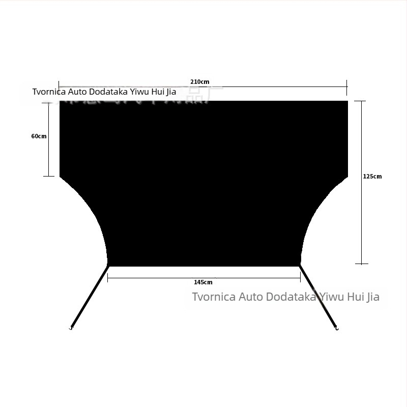 Univerzalno pokrivalo za stražnje staklo automobila protiv snijega, magnetska ugradnja, minimalistički prugasti dizajn, 100 g