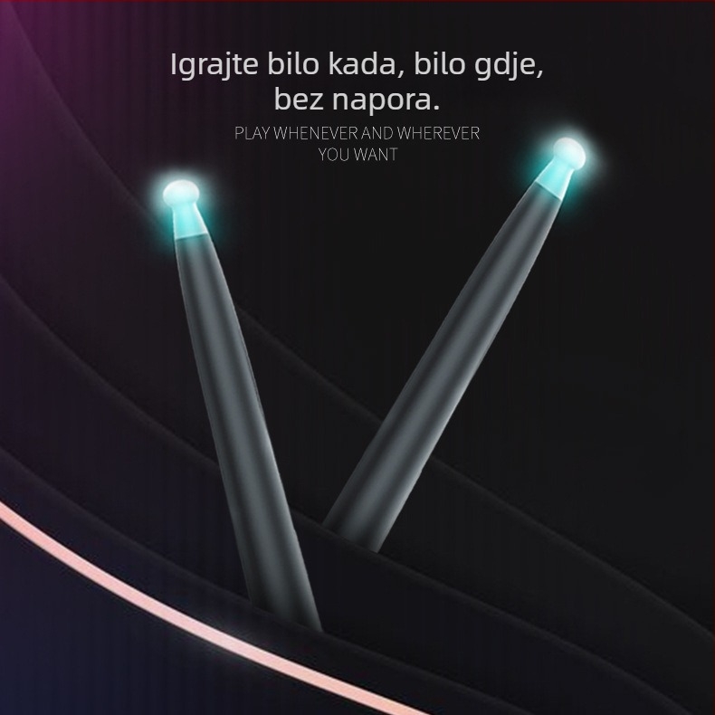 Air Knock JMS-ALL elektronički bubnjarski set, prijenosni pametni bubanj set s 5 bubnjeva za djecu