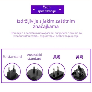 Napajanje 12V 1.2A za set-top kutiju, optički modem, ruter i LED indikator za nadzor; izlaz DC 12V, 1.2A, 14.4W, težina 60 g