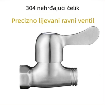 Ventil od nehrđajućeg čelika 304, kutni ventil s dvostrukim navojem, model XMS-2501, radni tlak 1.0 MPa