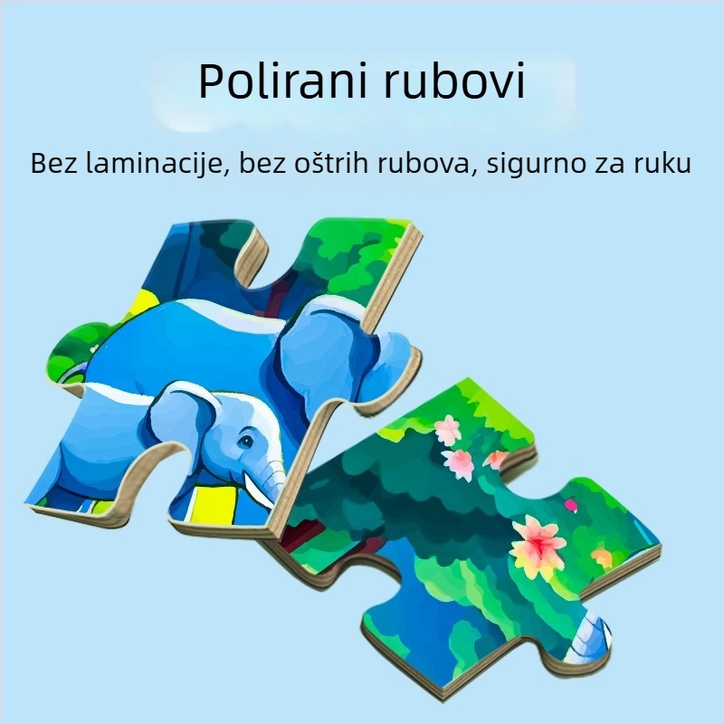 Magnetna slagalica za djecu – edukativna društvena igra korak-po-korak s temama princeze, životinja i dinozaura; papirnata konstrukcija; prilagodljivo prema nacrtima (uzrast 4–6 godina)