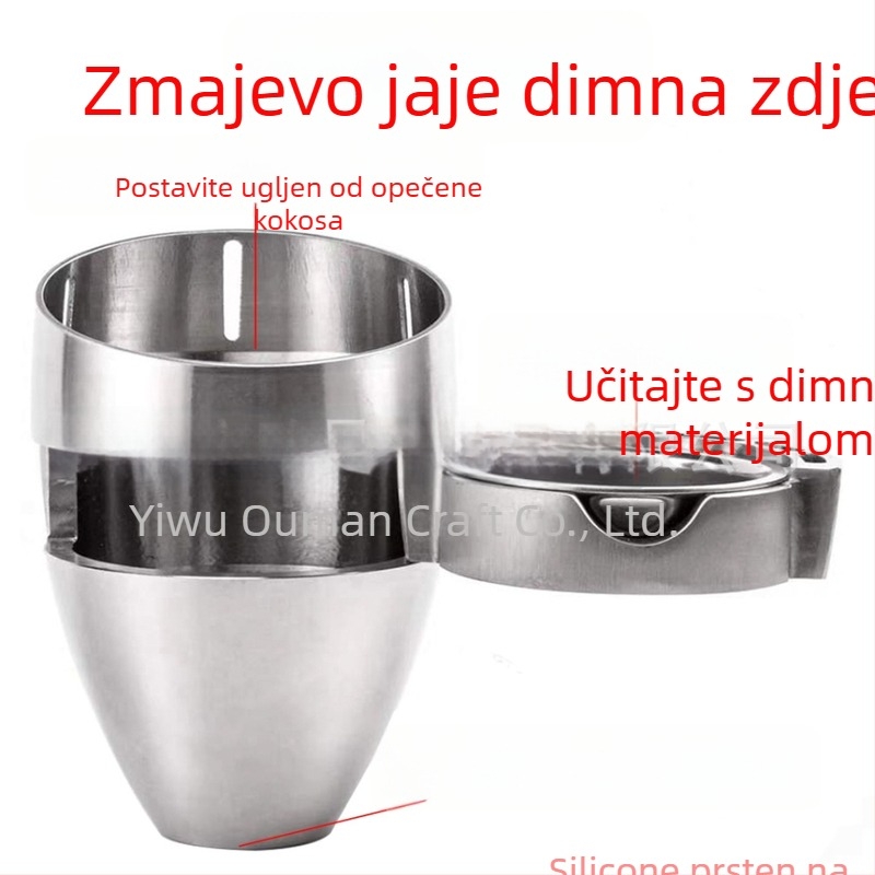 Aksesoari za vodenu lulu – nehrđajući čelik; višekratna upotreba; stil: pristupačan luksuz; bez prilagodbe