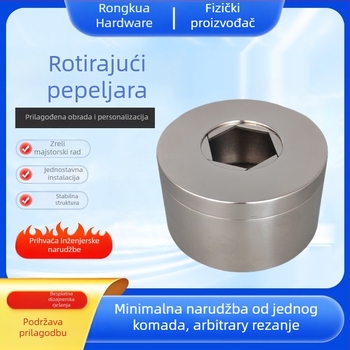 Popolnjak od nehrđajućeg čelika 304 s rotirajućim poklopcem, za uredske potrebe, mogućnost tiskanja logotipa i prilagodbe