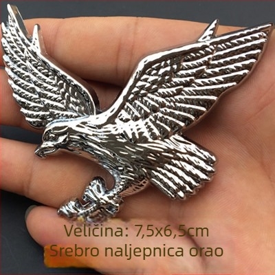 Naljepnica za karoseriju automobila s 3D dizajnom orla | Marka: Friend | Materijal: 3D naljepnice | Ugradnja: ljepilo tip