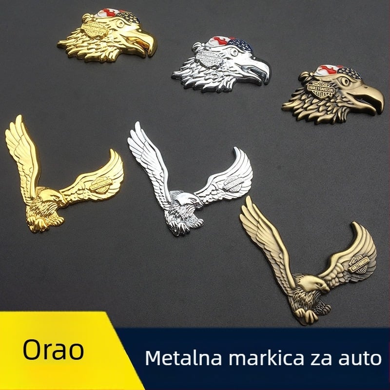 Naljepnica za karoseriju automobila s 3D dizajnom orla | Marka: Friend | Materijal: 3D naljepnice | Ugradnja: ljepilo tip