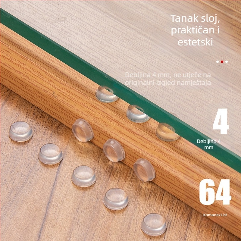 Silikonske čestice protiv sudara za ormare – tiha vrata namještaja, stil Light Luxury, Top Valley