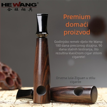 Hewang ručno izrađena lula za duhan od sandalovog drveta - spremna za poklon