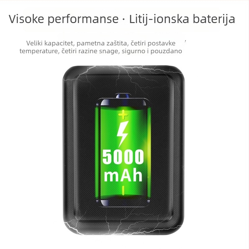 Unisex USB grijane papuče s punjivim ulošcima, perive, velur gornji dio