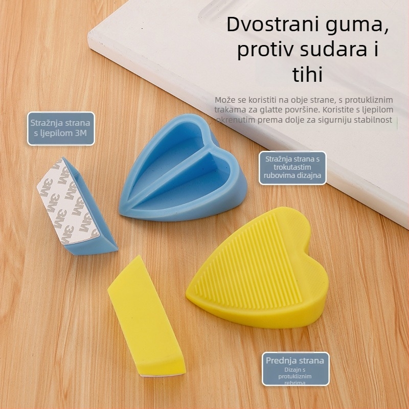 Pokretni PVC držač vrata s kutijom za pohranu, skrivena konstrukcija, podna montaža, tip B, ručno upravljanje