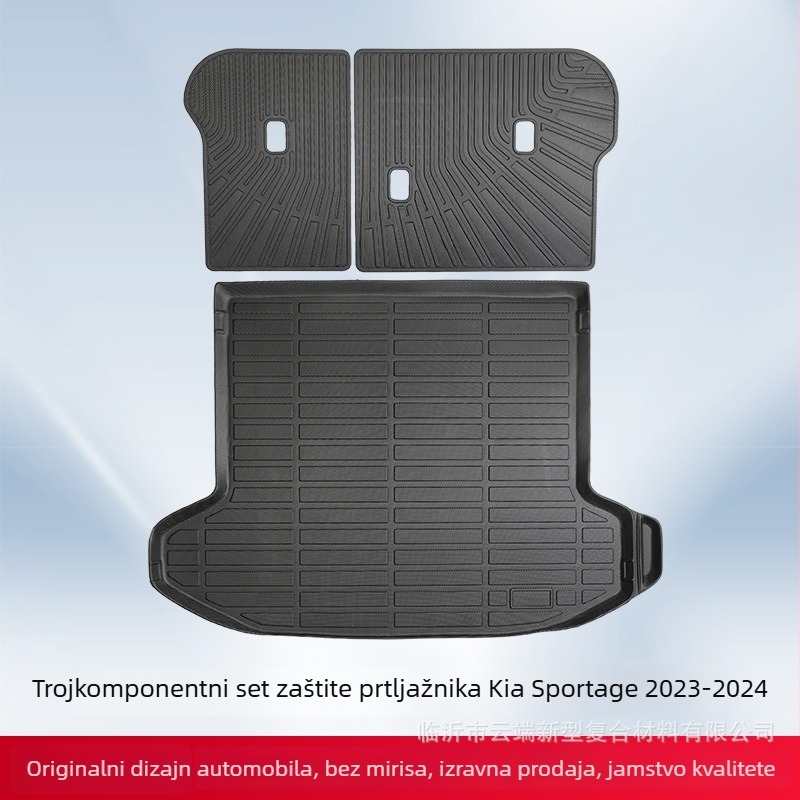 PHYLORIS Kia Sportage 2023–2024 3D sve vremenske uvjete TPE automobilska prostirka za pod i prostirka za prtljažnik – Prilagodba dostupna