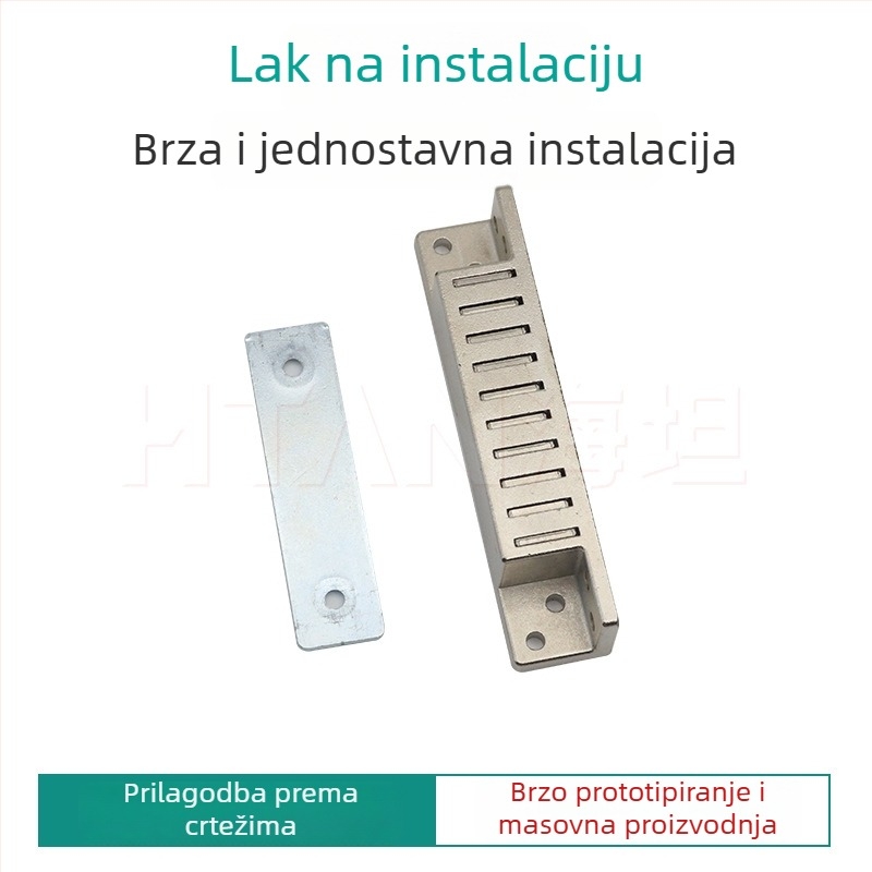 Magnetski držač vrata - industrijske čvrstoće, model MGCST30-40-50-70, cinkova legura, podna ugradnja, premaz prskanjem