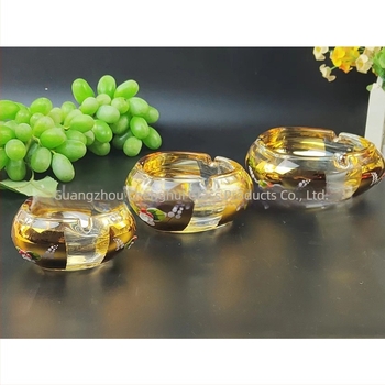 Pepeljara od stakla u boemskom stilu, mogućnost tiskanja logotipa, prilagodljivo, paket od 24 komada