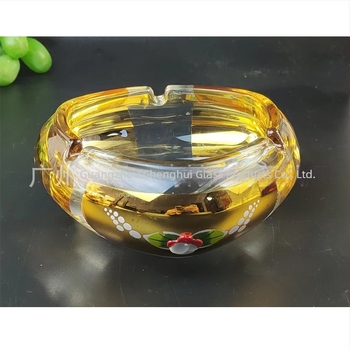 Pepeljara od stakla u boemskom stilu, mogućnost tiskanja logotipa, prilagodljivo, paket od 24 komada