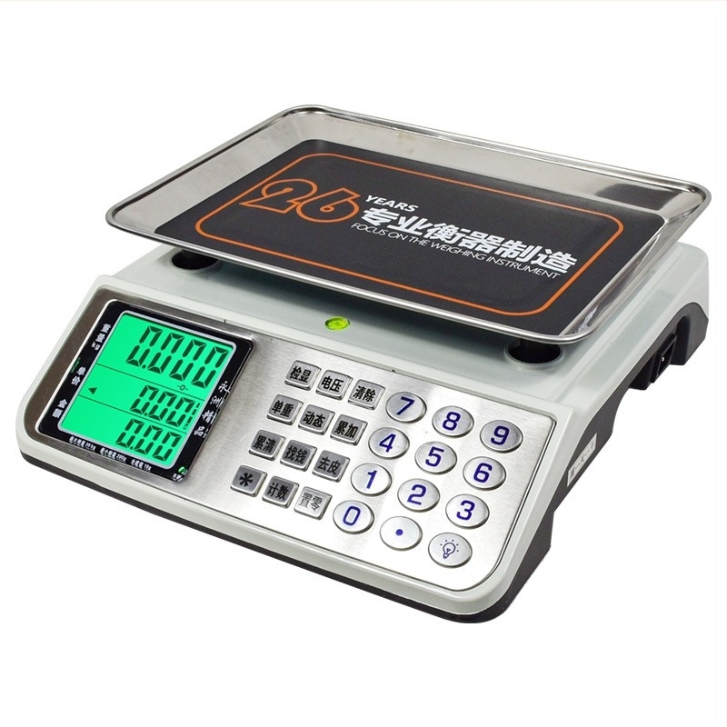 Yongzhou 768 Precizna elektronička vaga za cijene za komercijalnu upotrebu, raspon mjerenja 1 g–30 kg, elektroničko mjerenje, napajanje putem baterije ili struje