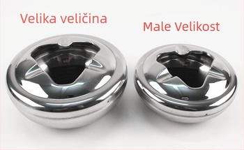 Binyou nehrđajući čelični pepeljak, otporan na vjetar, UFO dizajn, tisk logotipa, mogućnost prilagodbe