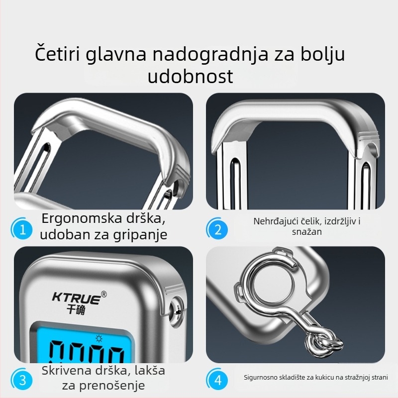Thousand Sure 50 kg digitalna prijenosna ručna elektronička vaga s oprugom za kućnu upotrebu