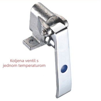 Mesingani koljenasti ventil s nožnim pedalom, model 1827, suvremeni minimalistički dizajn, za komercijalne kuhinje, hotele i restorane